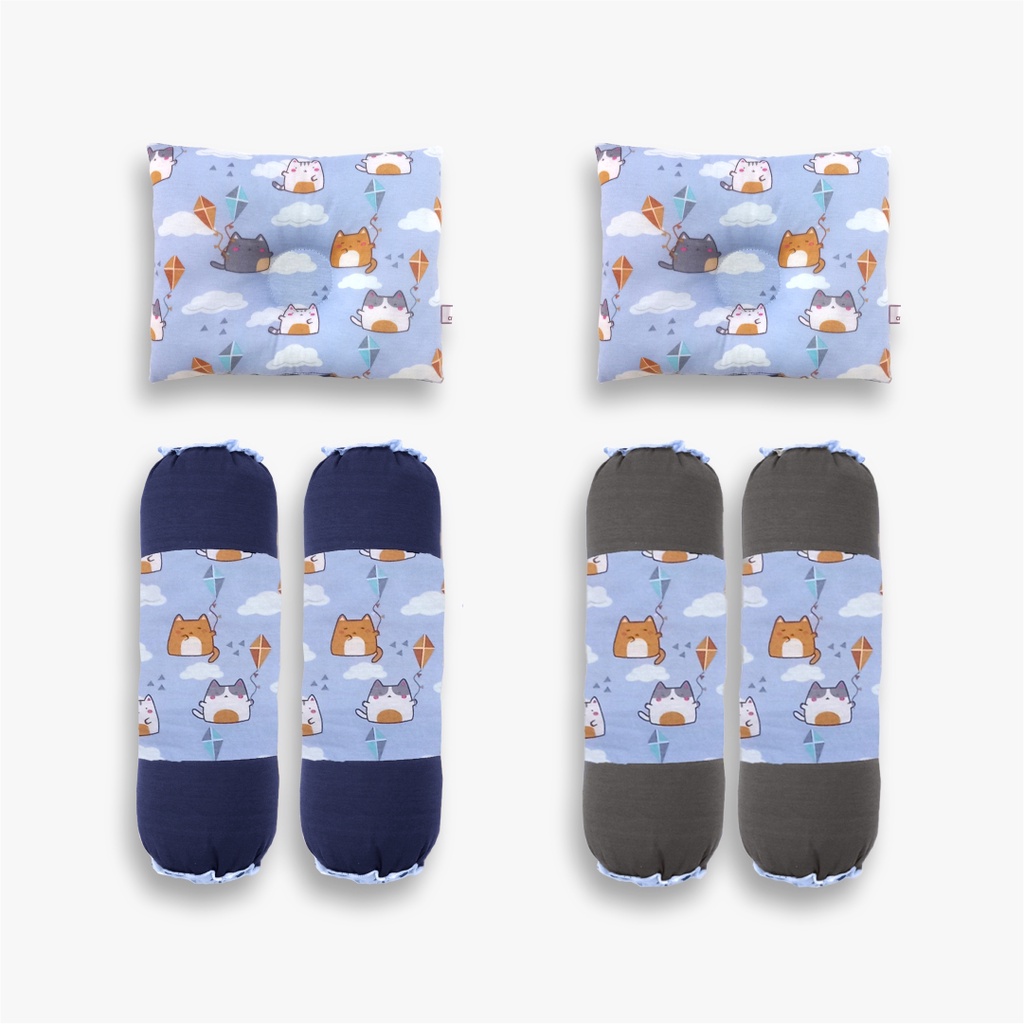 Cintaka Bantal Guling Bayi Print Motif Cute Cat atau Tiger - Gambar 3