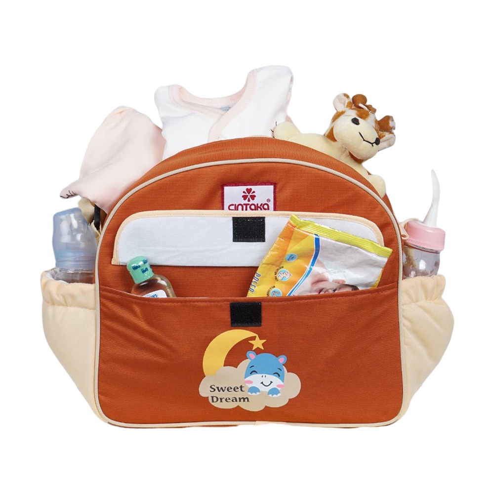 Cintaka Tas Bayi Besar Seri Hippo Saku Print - TCT2751