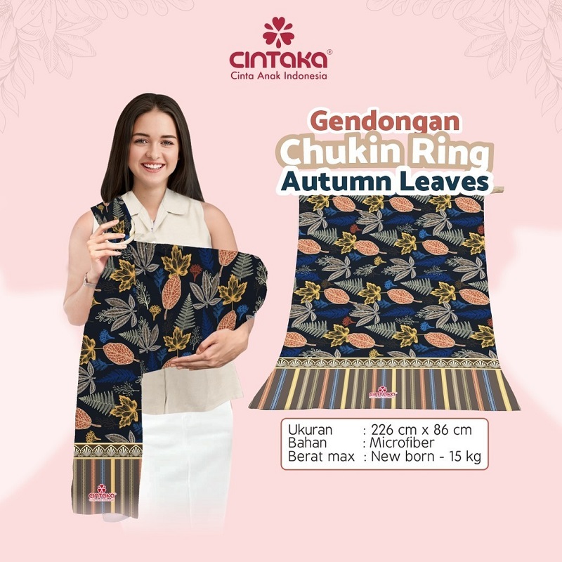 Cintaka Gendongan Chukin Bayi Ring - Autumn Leaves